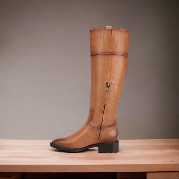 Sam Edelman Shoes - NIB Sam Edelman Drina New Whiskey Leather Knee Hight Boots, Women’s 8M